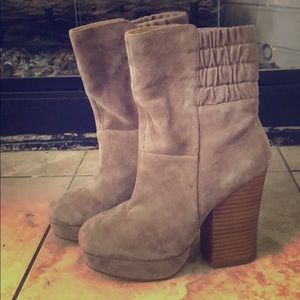 Suede booties